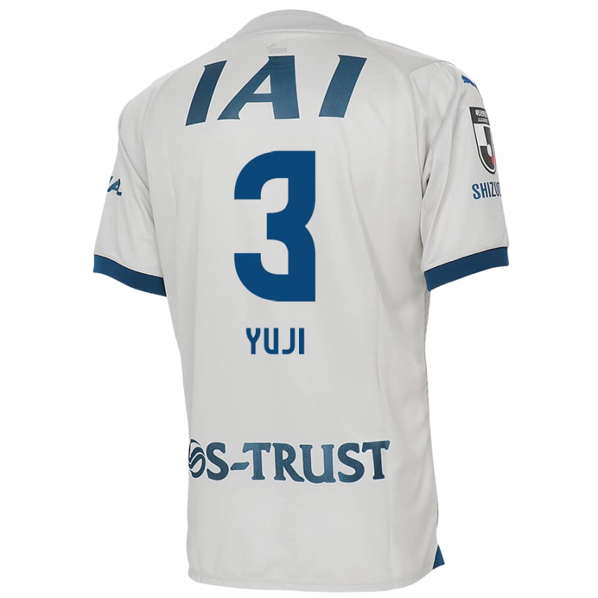 Niño Fútbol Camiseta Yuji Takahashi #3 Blanco Azul 2ª Equipación 2024/25