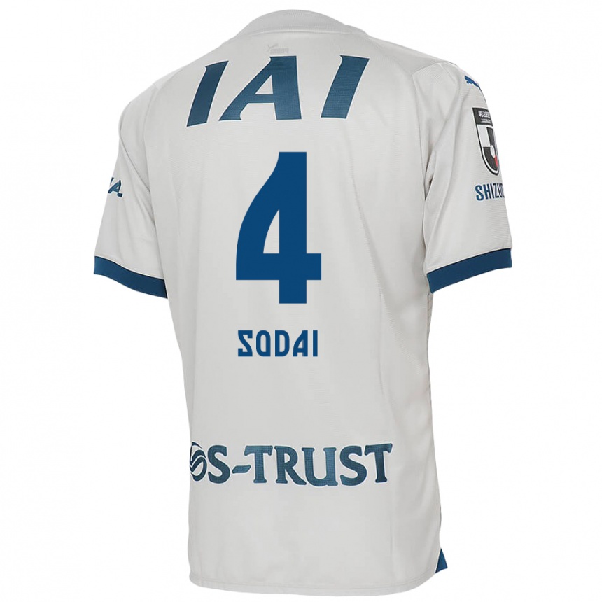 Niño Fútbol Camiseta Sodai Hasukawa #4 Blanco Azul 2ª Equipación 2024/25