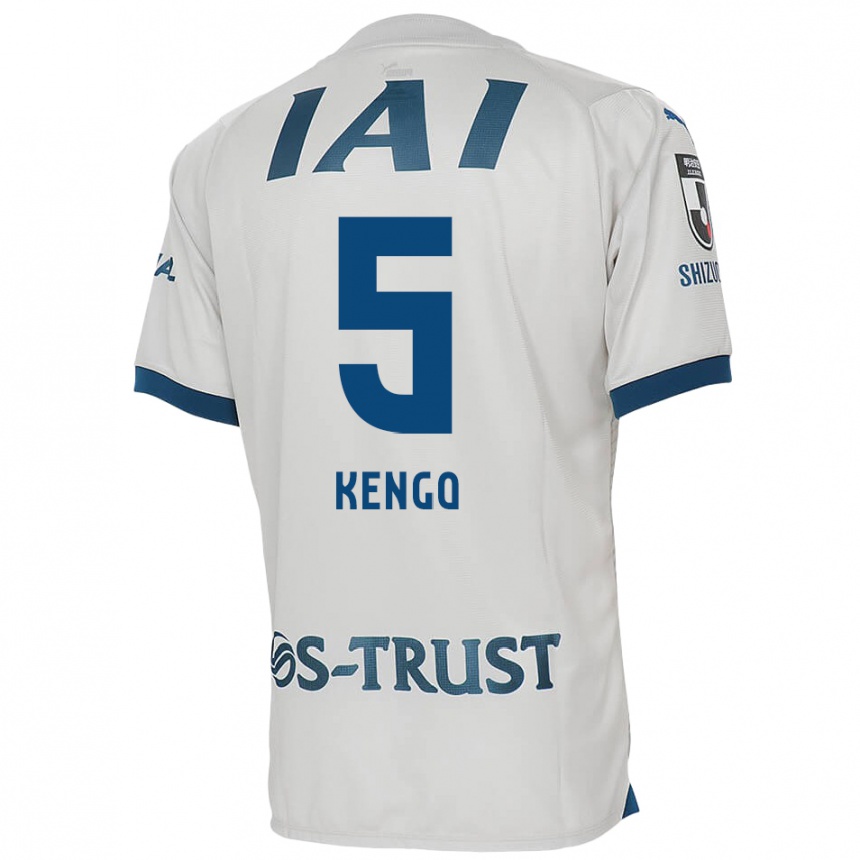 Niño Fútbol Camiseta Kengo Kitazume #5 Blanco Azul 2ª Equipación 2024/25