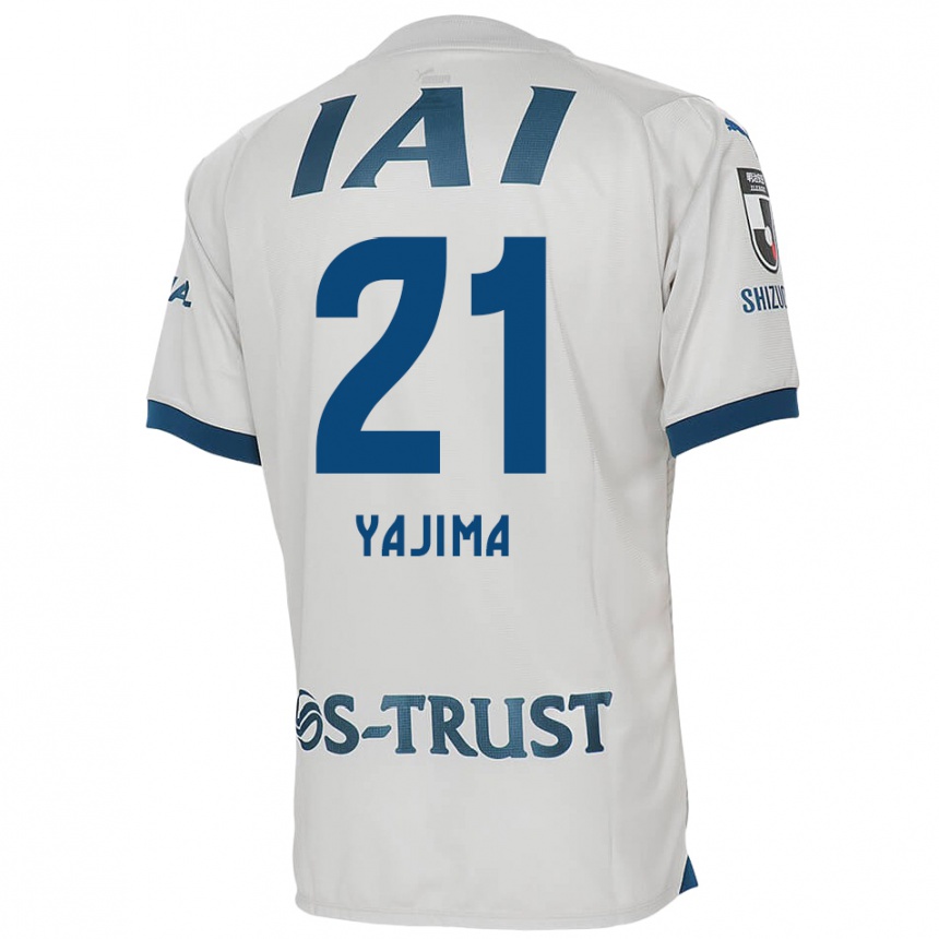 Niño Fútbol Camiseta Shinya Yajima #21 Blanco Azul 2ª Equipación 2024/25