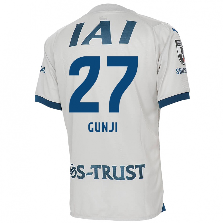 Niño Fútbol Camiseta Riku Gunji #27 Blanco Azul 2ª Equipación 2024/25