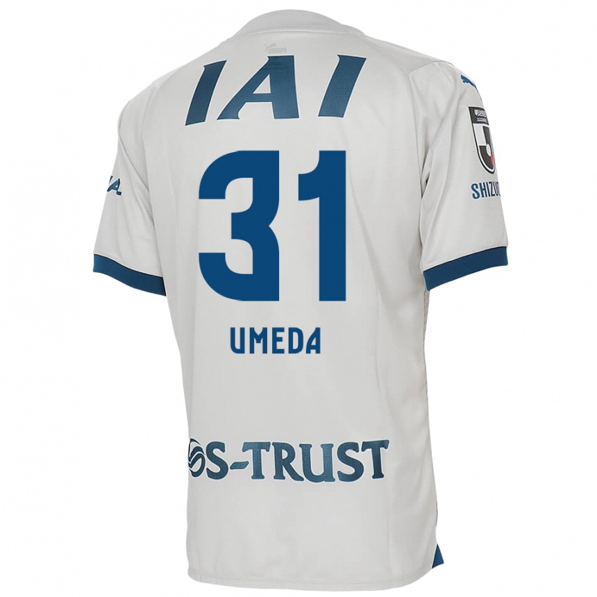 Niño Fútbol Camiseta Togo Umeda #31 Blanco Azul 2ª Equipación 2024/25