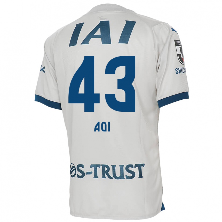 Niño Fútbol Camiseta Aoi Ando #43 Blanco Azul 2ª Equipación 2024/25