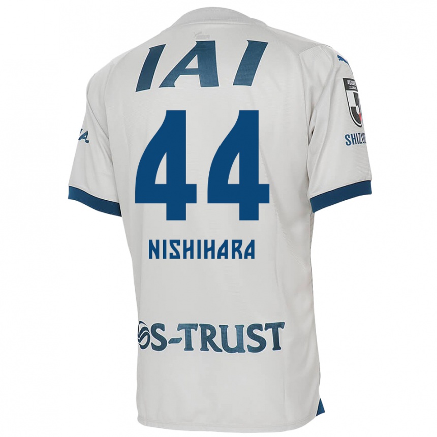 Niño Fútbol Camiseta Motoki Nishihara #44 Blanco Azul 2ª Equipación 2024/25