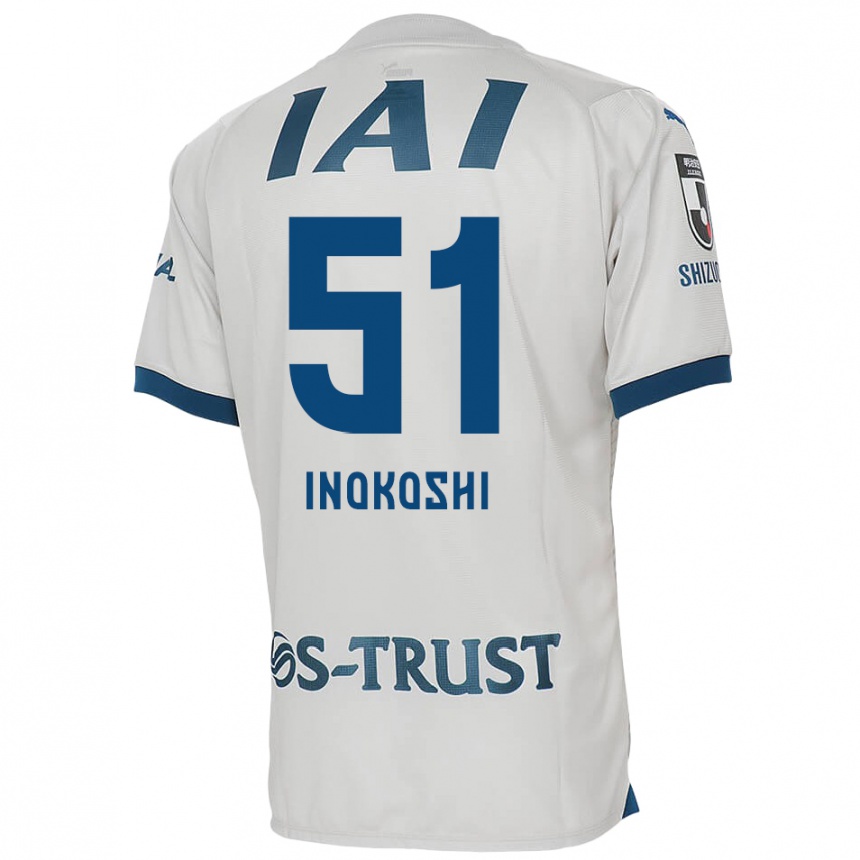 Niño Fútbol Camiseta Yui Inokoshi #51 Blanco Azul 2ª Equipación 2024/25