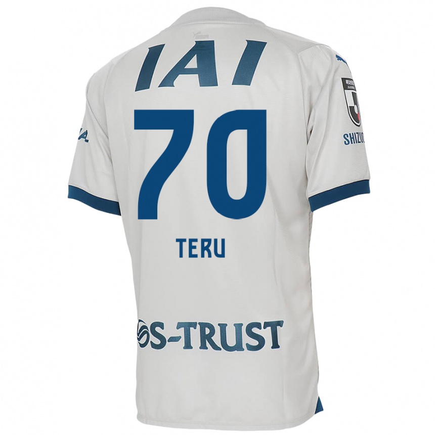 Niño Fútbol Camiseta Teruki Hara #70 Blanco Azul 2ª Equipación 2024/25