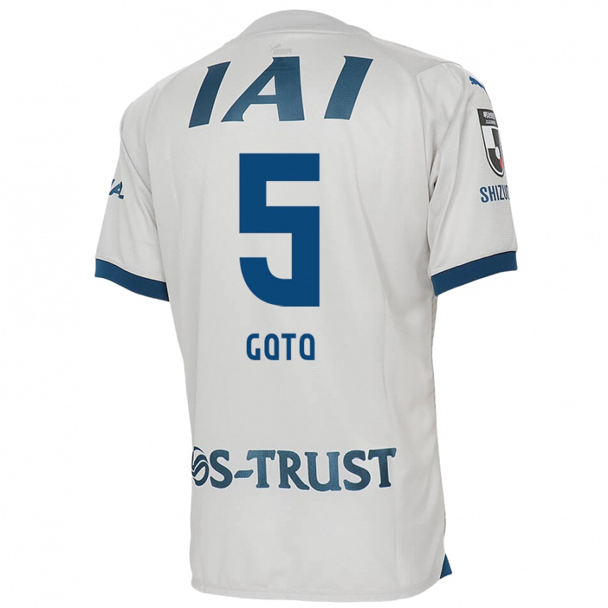 Niño Fútbol Camiseta Keita Goto #5 Blanco Azul 2ª Equipación 2024/25