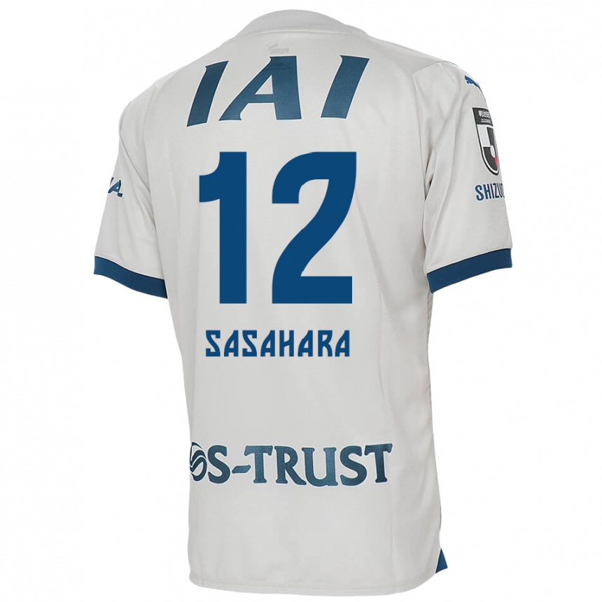 Niño Fútbol Camiseta Kenshin Sasahara #12 Blanco Azul 2ª Equipación 2024/25