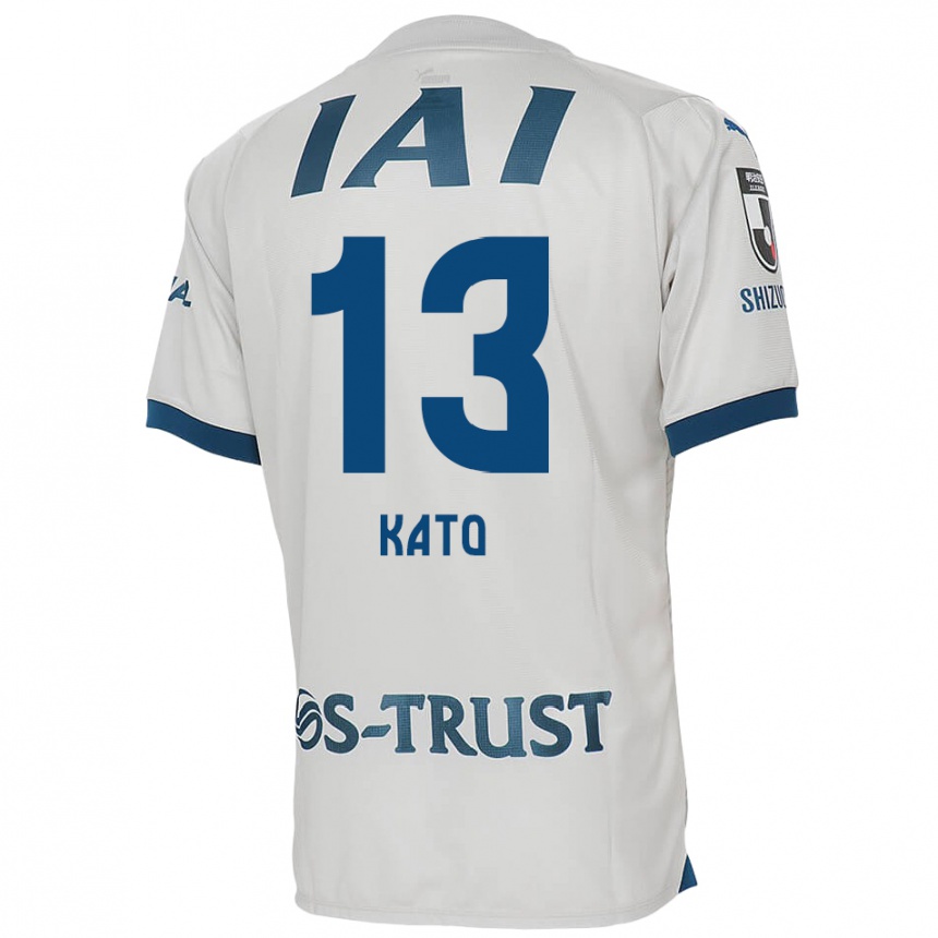 Niño Fútbol Camiseta Daiya Kato #13 Blanco Azul 2ª Equipación 2024/25