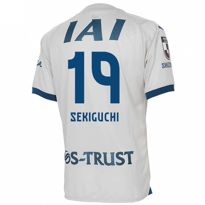 Niño Fútbol Camiseta Kota Sekiguchi #19 Blanco Azul 2ª Equipación 2024/25