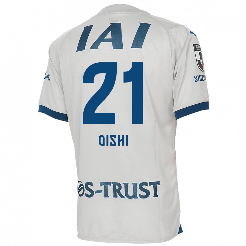 Niño Fútbol Camiseta Kaede Oishi #21 Blanco Azul 2ª Equipación 2024/25