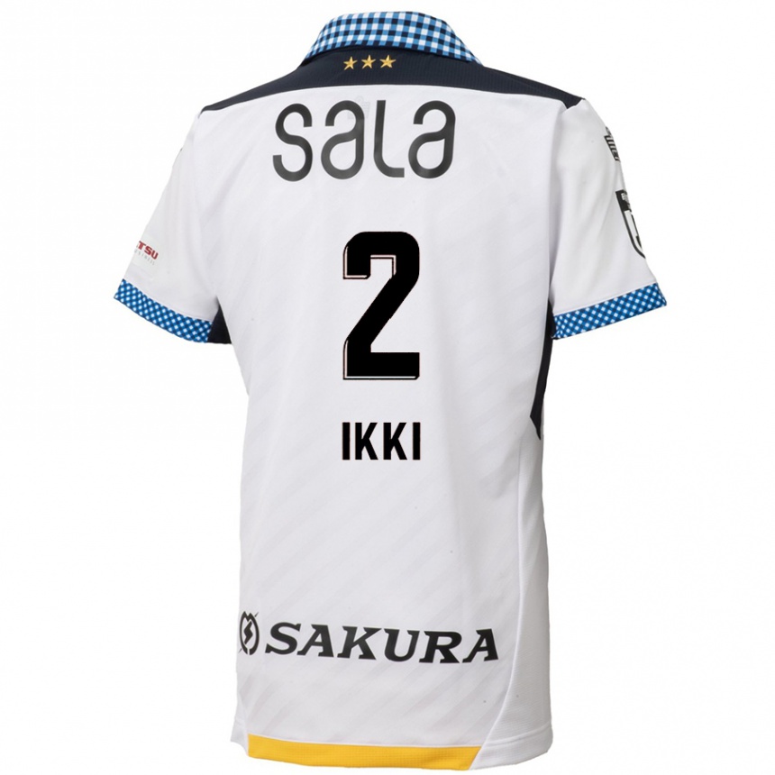 Niño Fútbol Camiseta Ikki Kawasaki #2 Blanco Negro 2ª Equipación 2024/25