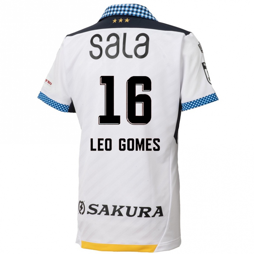 Niño Fútbol Camiseta Léo Gomes #16 Blanco Negro 2ª Equipación 2024/25