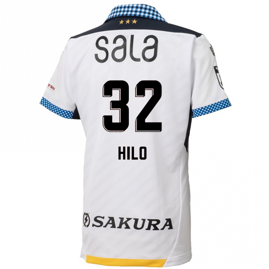 Niño Fútbol Camiseta Hassan Hilo #32 Blanco Negro 2ª Equipación 2024/25