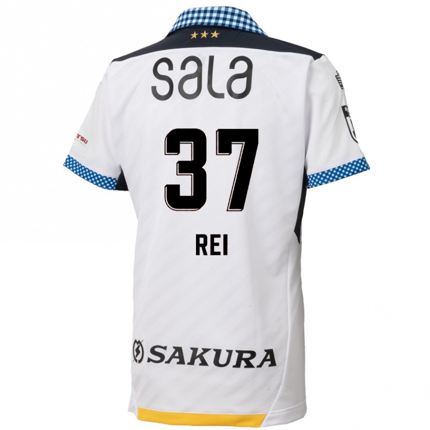 Niño Fútbol Camiseta Rei Hirakawa #37 Blanco Negro 2ª Equipación 2024/25