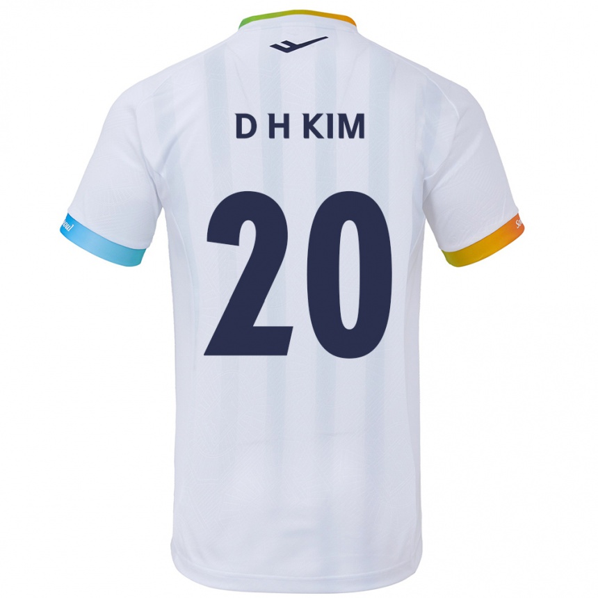 Niño Fútbol Camiseta Hyeon-Deok Kim #20 Blanco Azul 2ª Equipación 2024/25