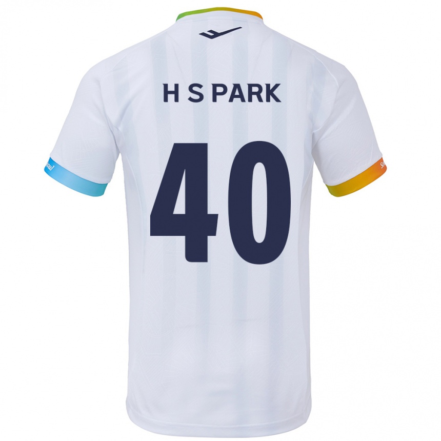 Niño Fútbol Camiseta Seong-Hun Park #40 Blanco Azul 2ª Equipación 2024/25