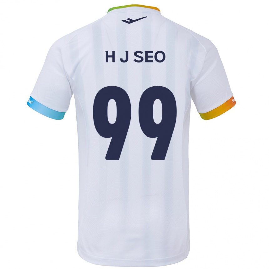 Niño Fútbol Camiseta Ju-Hwan Seo #99 Blanco Azul 2ª Equipación 2024/25