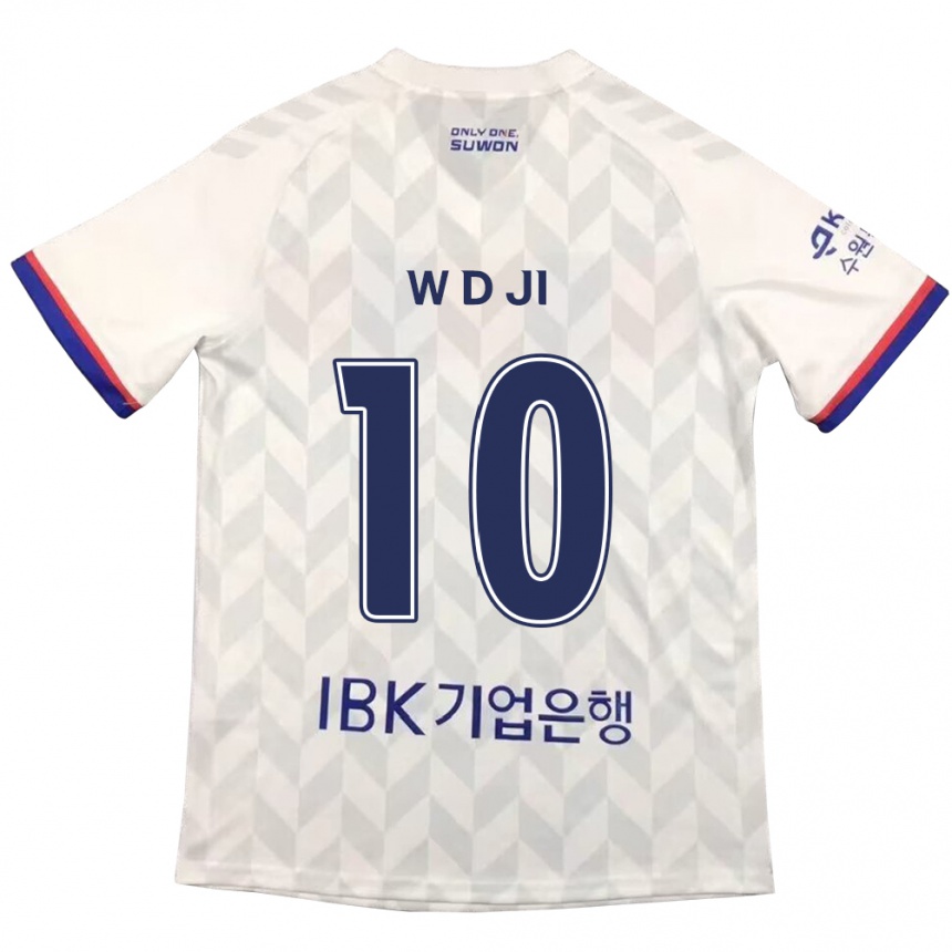 Niño Fútbol Camiseta Dong-Won Ji #10 Blanco Azul 2ª Equipación 2024/25