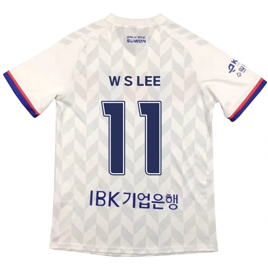 Niño Fútbol Camiseta Seung-Woo Lee #11 Blanco Azul 2ª Equipación 2024/25