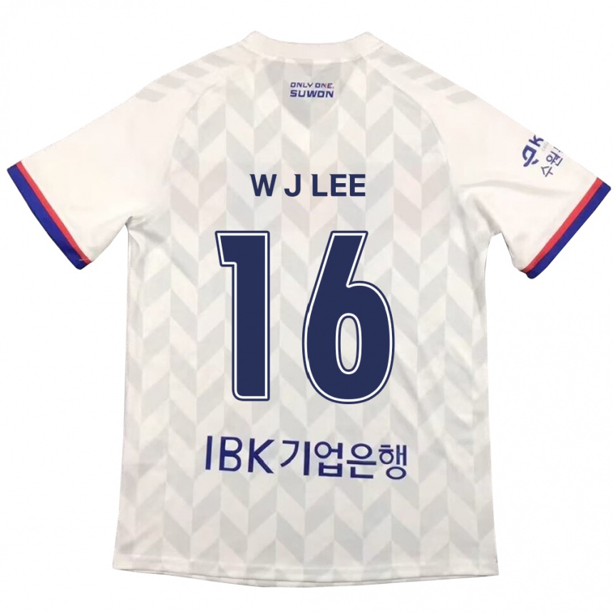 Niño Fútbol Camiseta Jae-Won Lee #16 Blanco Azul 2ª Equipación 2024/25