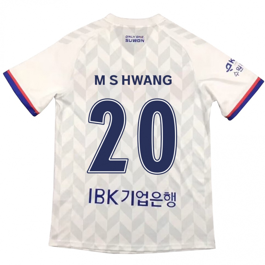 Niño Fútbol Camiseta Soon-Min Hwang #20 Blanco Azul 2ª Equipación 2024/25