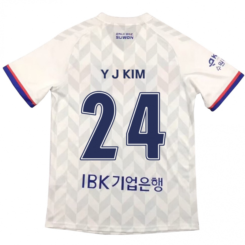 Niño Fútbol Camiseta Ju-Yeop Kim #24 Blanco Azul 2ª Equipación 2024/25