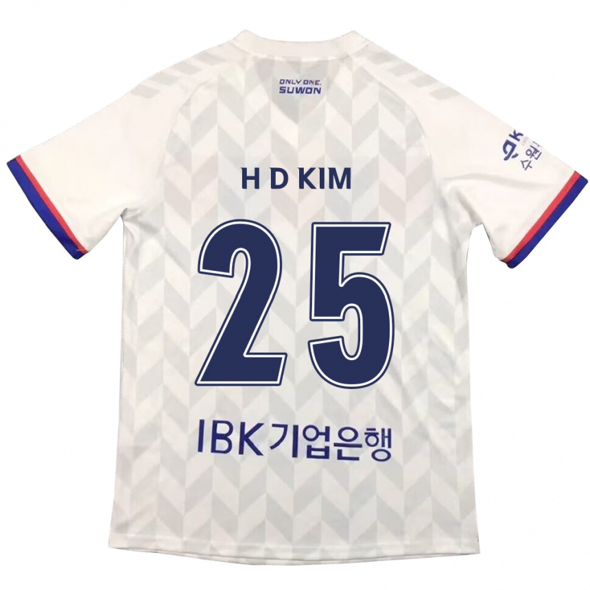 Niño Fútbol Camiseta Dae-Hyun Kim #25 Blanco Azul 2ª Equipación 2024/25