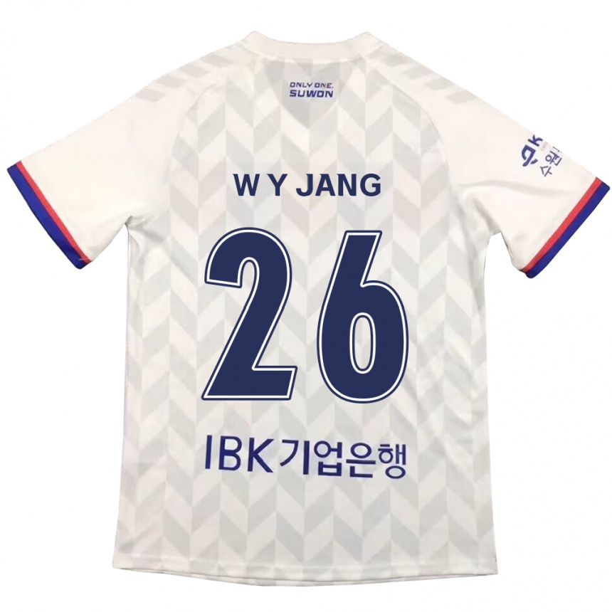 Niño Fútbol Camiseta Young-Woo Jang #26 Blanco Azul 2ª Equipación 2024/25