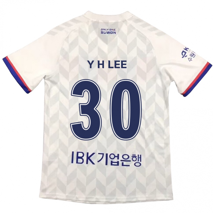 Niño Fútbol Camiseta Hyeon-Yong Lee #30 Blanco Azul 2ª Equipación 2024/25