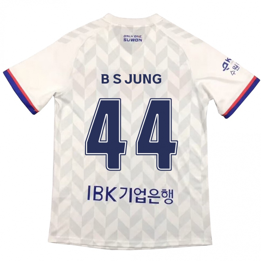 Niño Fútbol Camiseta Seung-Bae Jung #44 Blanco Azul 2ª Equipación 2024/25