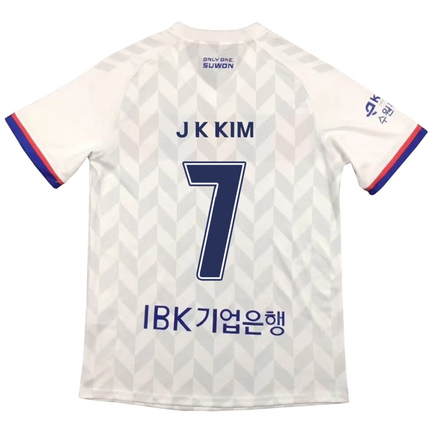 Niño Fútbol Camiseta Ki-Jun Kim #7 Blanco Azul 2ª Equipación 2024/25