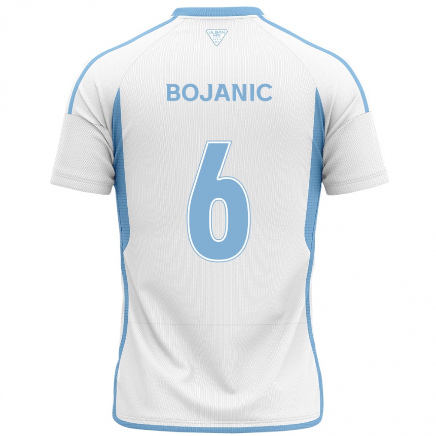 Niño Fútbol Camiseta Darijan Bojanic #6 Blanco Azul 2ª Equipación 2024/25