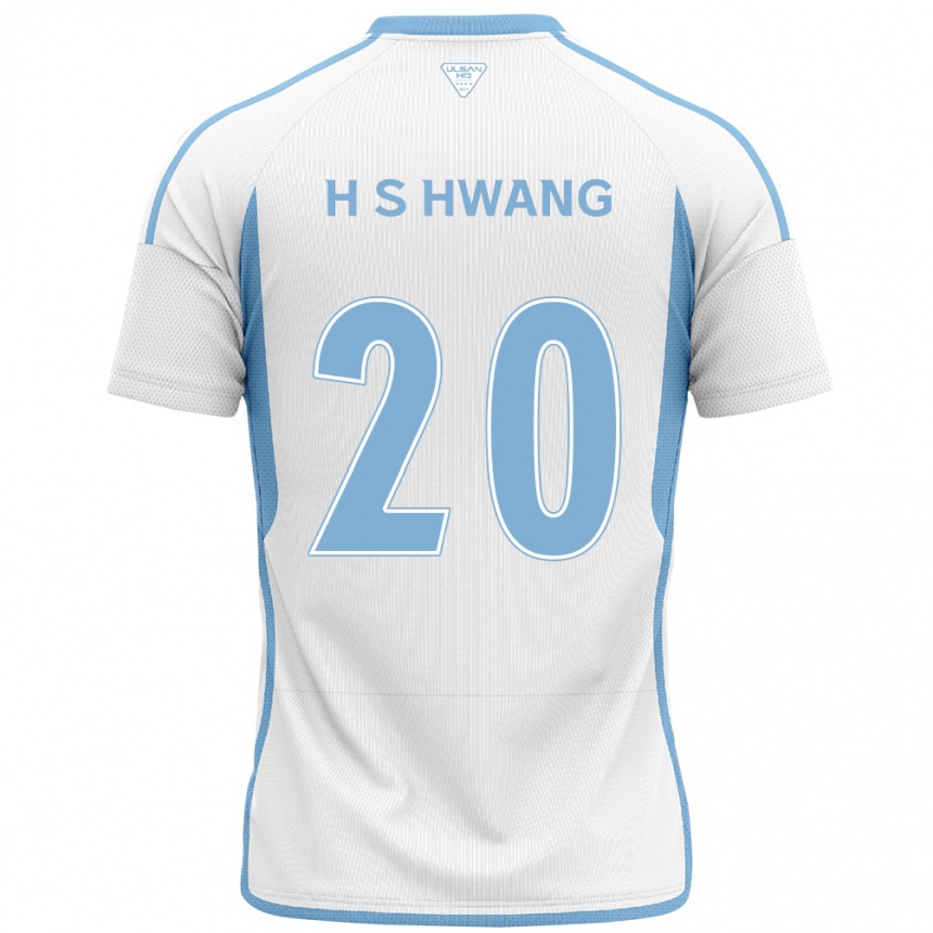 Niño Fútbol Camiseta Seok-Ho Hwang #20 Blanco Azul 2ª Equipación 2024/25