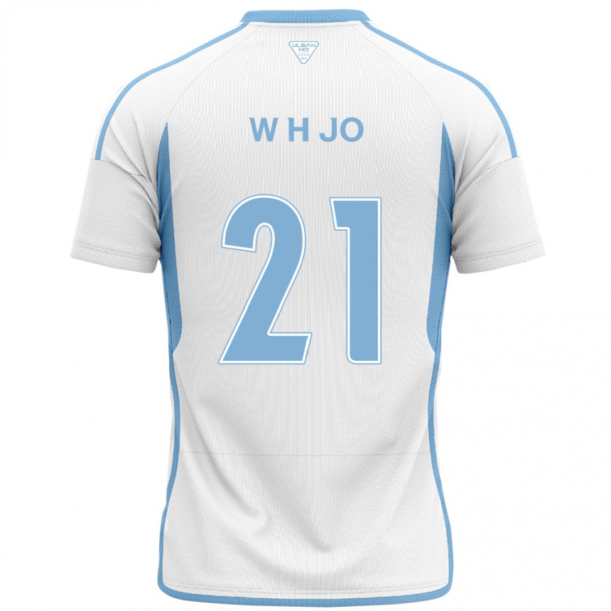 Niño Fútbol Camiseta Hyeon-Woo Jo #21 Blanco Azul 2ª Equipación 2024/25