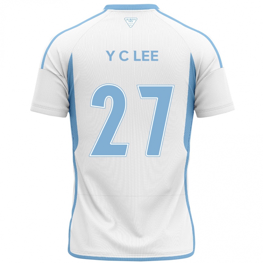 Niño Fútbol Camiseta Chung-Yong Lee #27 Blanco Azul 2ª Equipación 2024/25