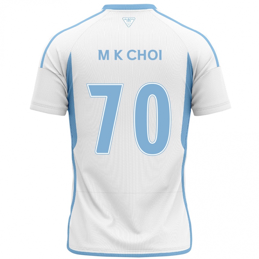 Niño Fútbol Camiseta Kang-Min Choi #70 Blanco Azul 2ª Equipación 2024/25