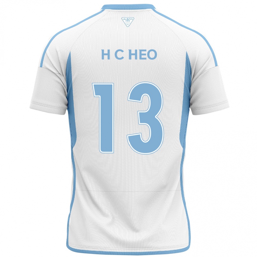 Niño Fútbol Camiseta Chan-Hoe Heo #13 Blanco Azul 2ª Equipación 2024/25