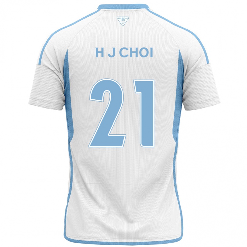 Niño Fútbol Camiseta Ju-Ho Choi #21 Blanco Azul 2ª Equipación 2024/25