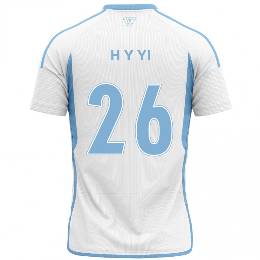 Niño Fútbol Camiseta Yong-Hyeon Yi #26 Blanco Azul 2ª Equipación 2024/25