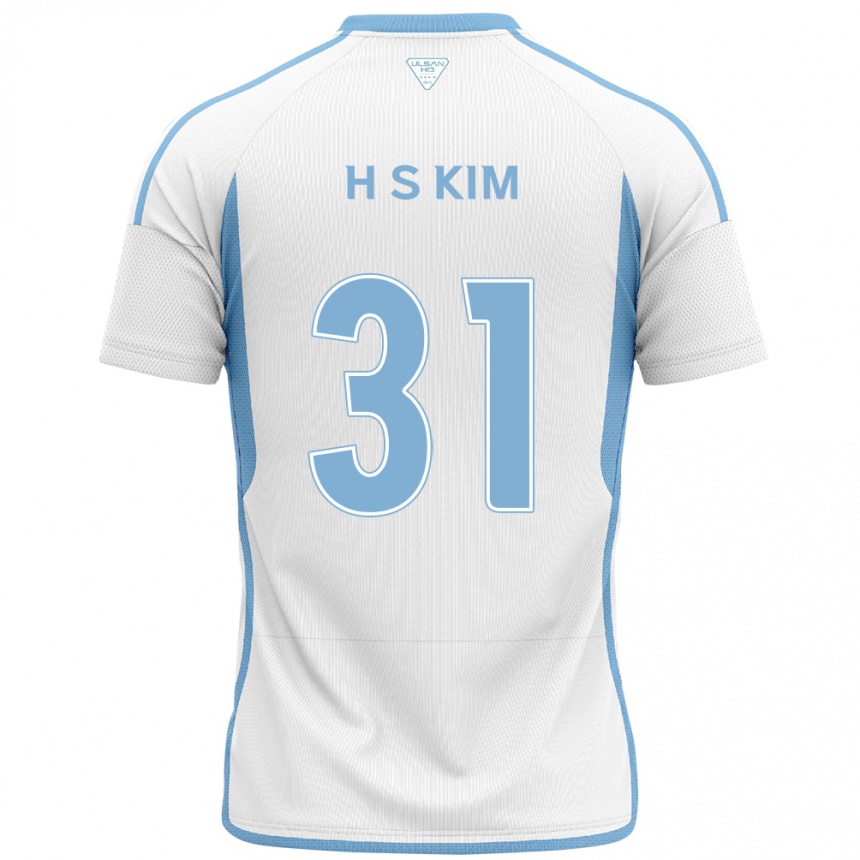 Niño Fútbol Camiseta Se-Hyoung Kim #31 Blanco Azul 2ª Equipación 2024/25