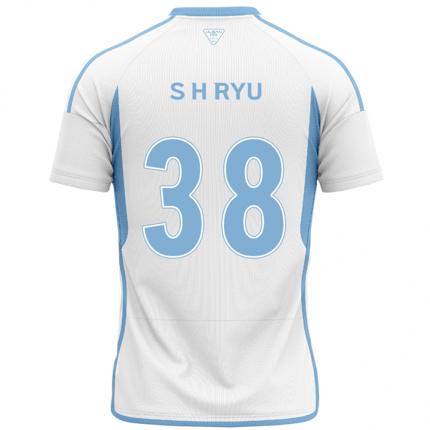 Niño Fútbol Camiseta Hye-Sung Ryu #38 Blanco Azul 2ª Equipación 2024/25