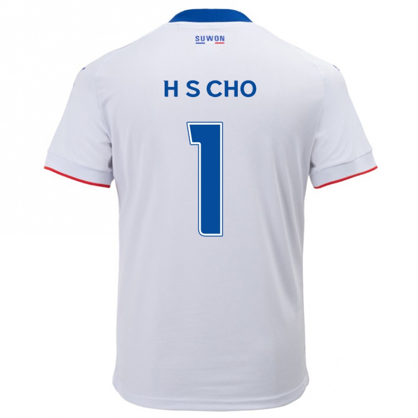 Niño Fútbol Camiseta Sung-Hoon Cho #1 Blanco Azul 2ª Equipación 2024/25