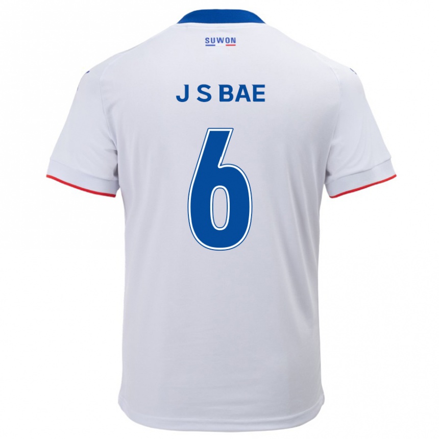 Niño Fútbol Camiseta Seo-Joon Bae #6 Blanco Azul 2ª Equipación 2024/25