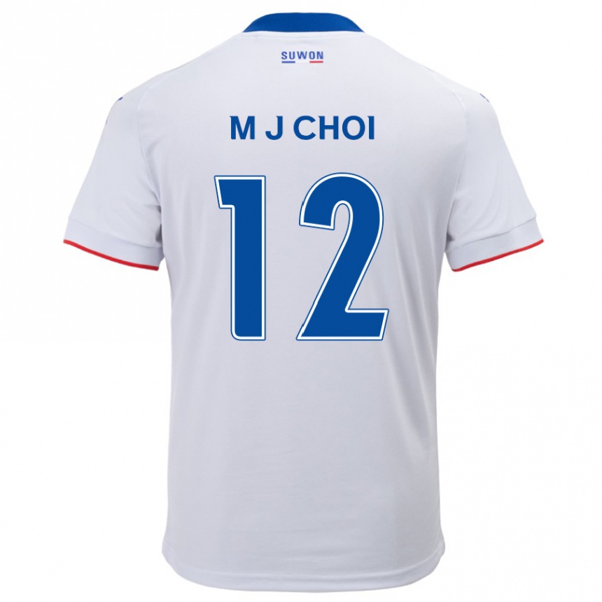 Niño Fútbol Camiseta Ji-Moog Choi #12 Blanco Azul 2ª Equipación 2024/25