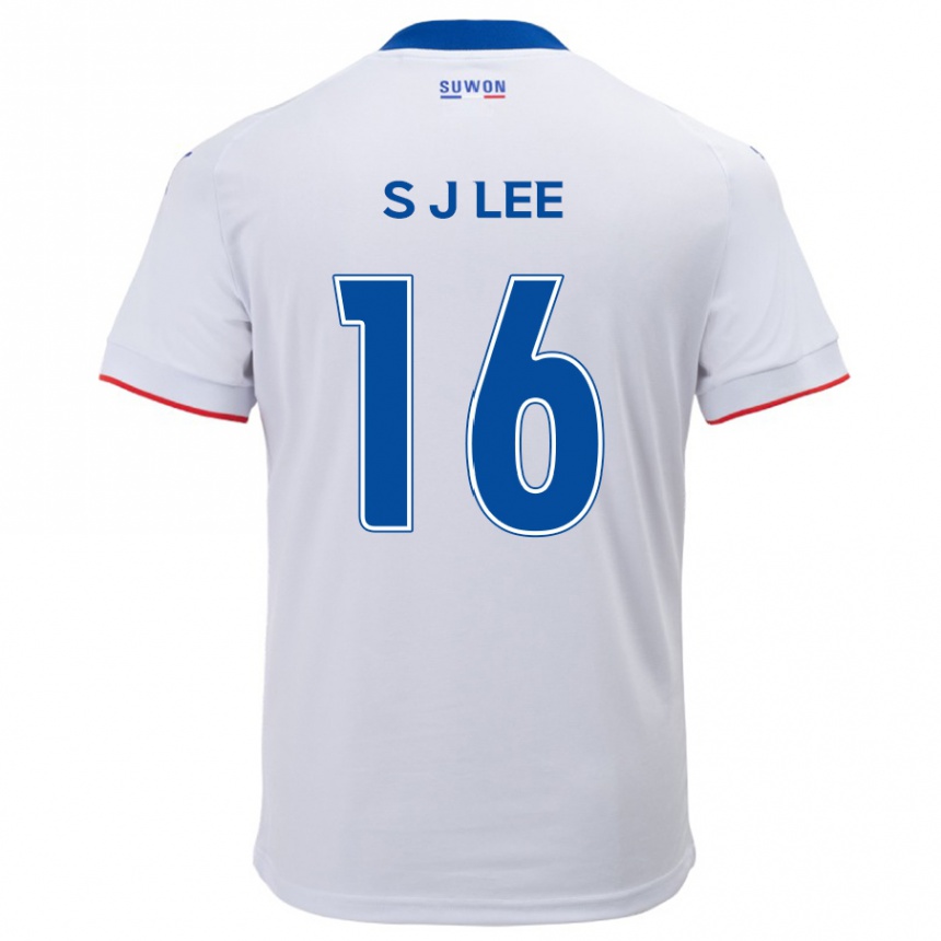 Niño Fútbol Camiseta Jong-Sung Lee #16 Blanco Azul 2ª Equipación 2024/25