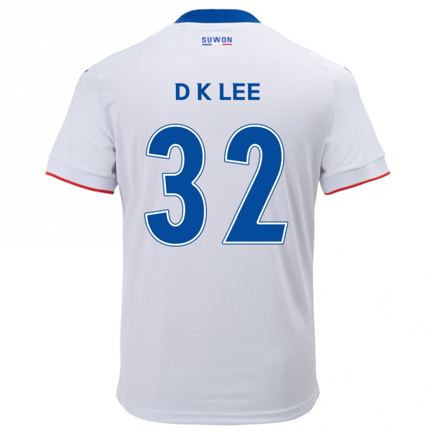 Niño Fútbol Camiseta Kyu-Dong Lee #32 Blanco Azul 2ª Equipación 2024/25