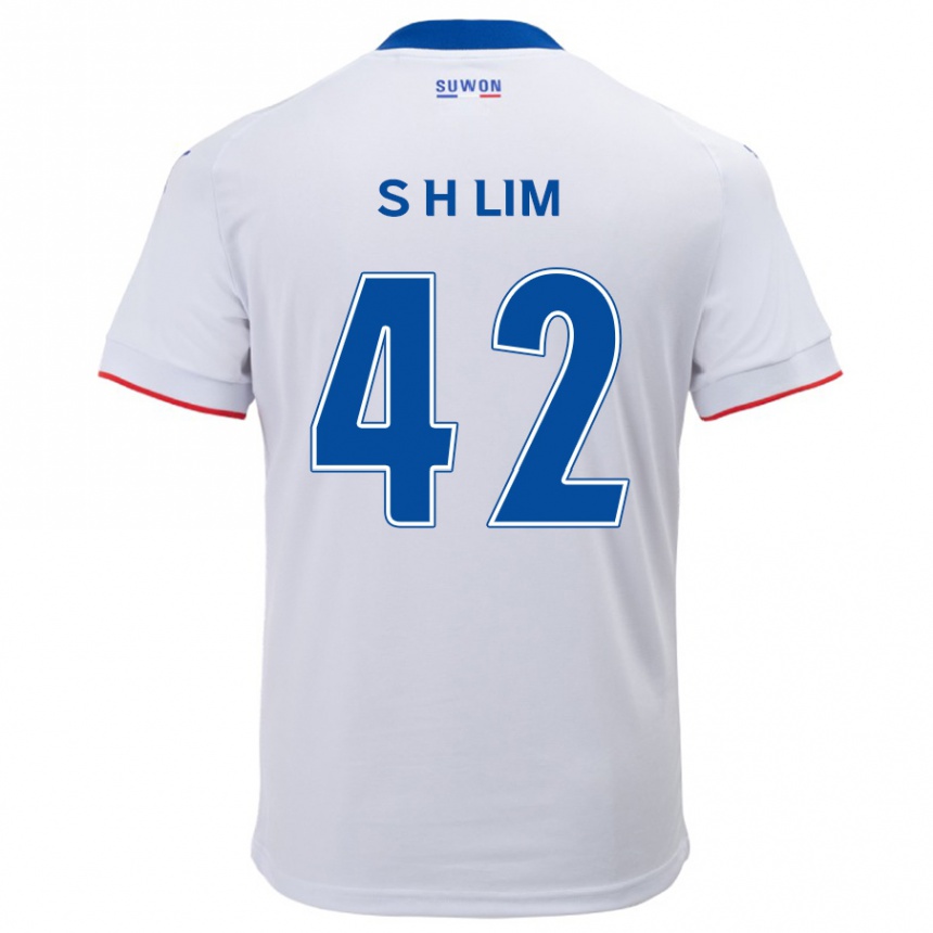 Niño Fútbol Camiseta Hyun-Sub Lim #42 Blanco Azul 2ª Equipación 2024/25