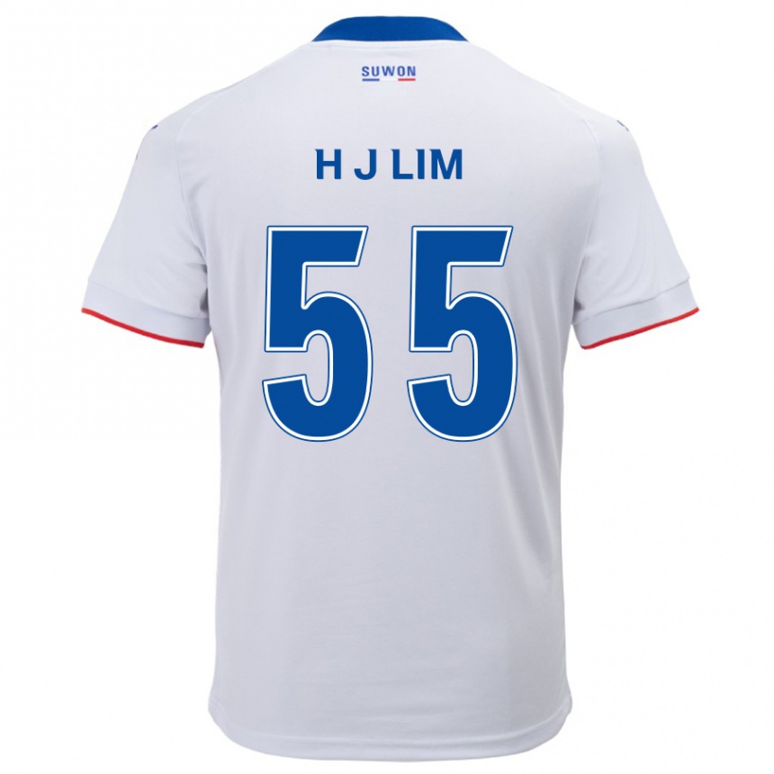 Niño Fútbol Camiseta Ji-Hoon Lim #55 Blanco Azul 2ª Equipación 2024/25