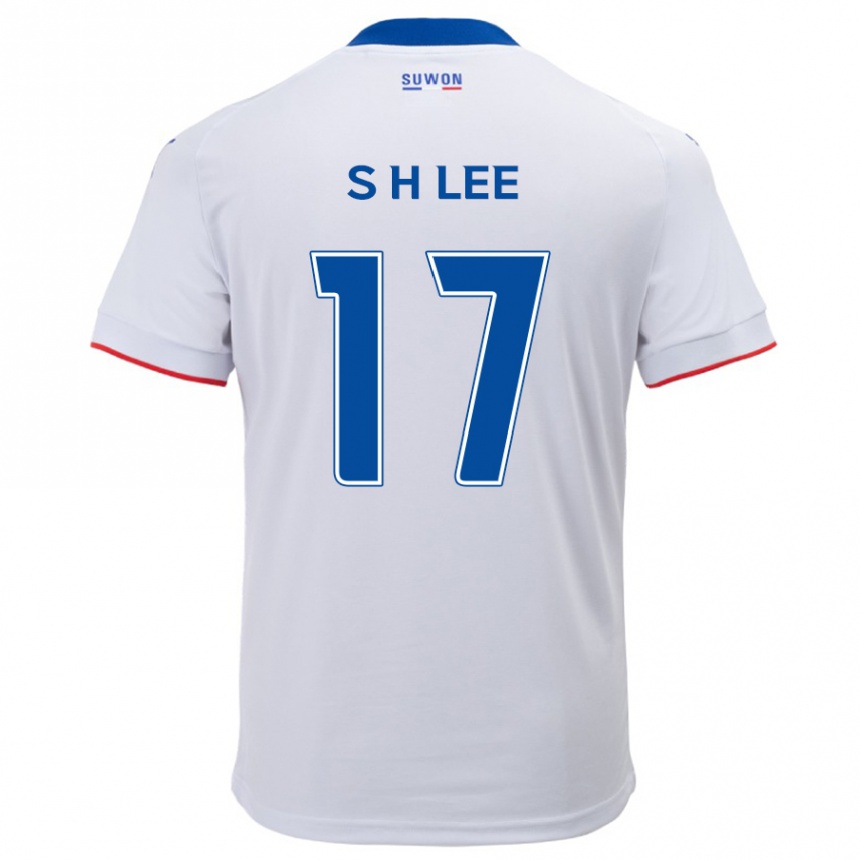 Niño Fútbol Camiseta Hyun-Seo Lee #17 Blanco Azul 2ª Equipación 2024/25